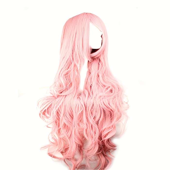 1Pc Pink Color 101.6cm Fashion Design Wig