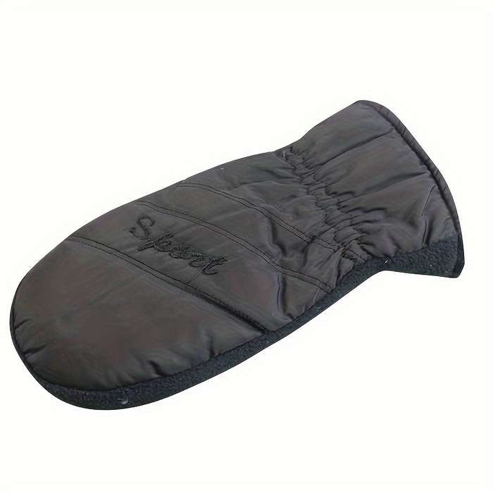 1 Pair Black Warm Gloves