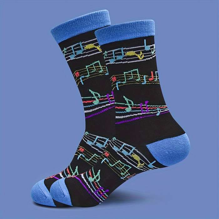 1 Pair Polychrome One Size Socks