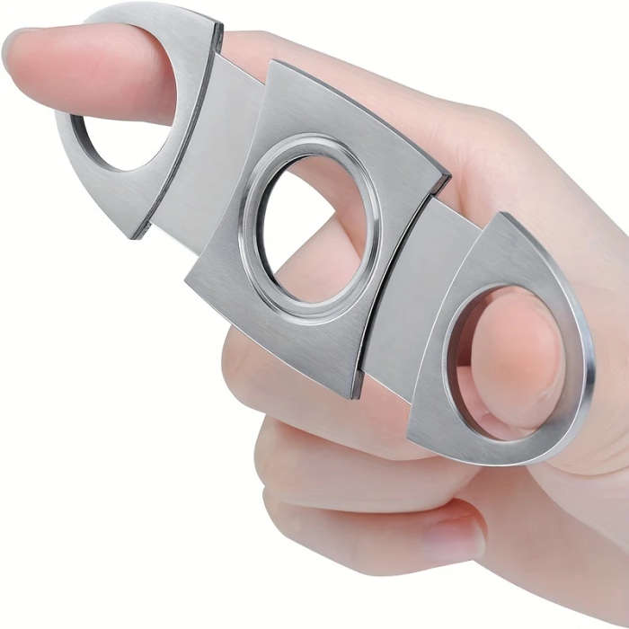 1pc Stainless Steel Cigar Cutter Cigar Accessories Smoking Accessories Color sent randomly