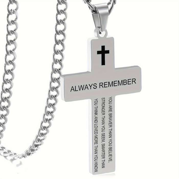 1 Piece Silvery Jesus Theme Pendant