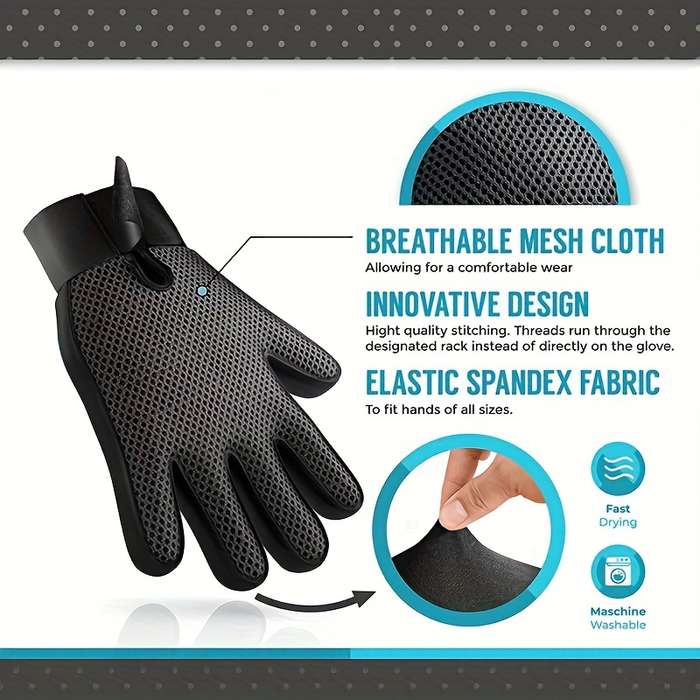 1pc Blue Right HandedPet Comb