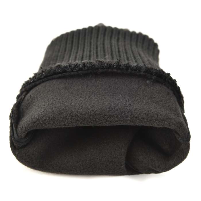 1 Pair Black Warm Gloves