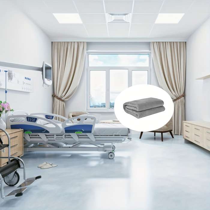 1ps Blanket Color Gray size 100 X 150cm
