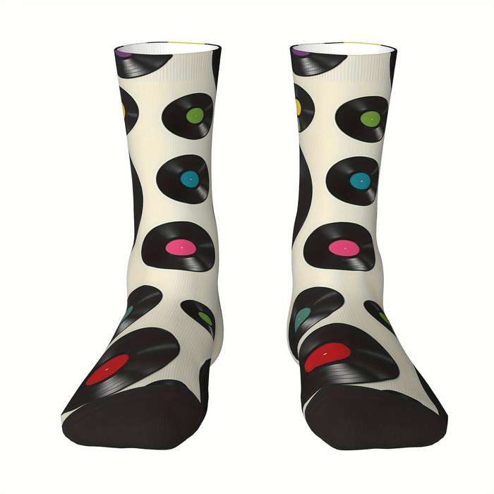 1 Pair Piano Abstract Keys  Socks