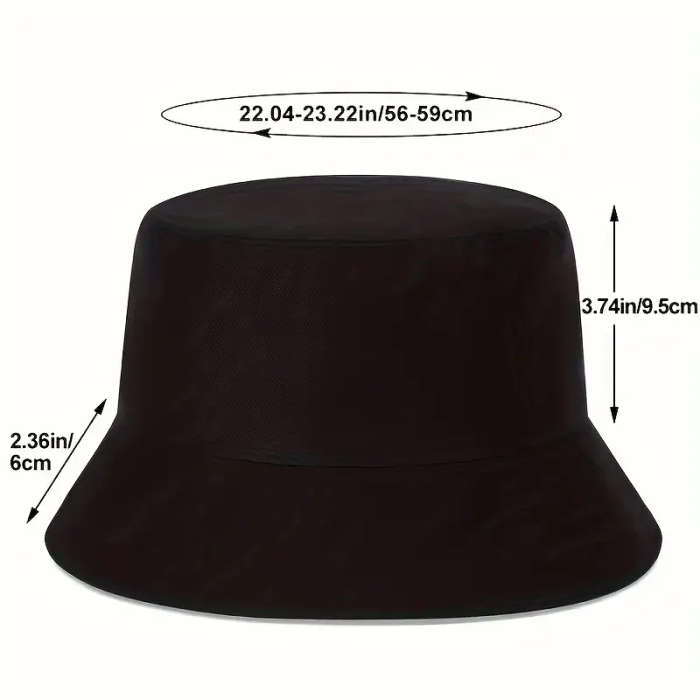 1pc MILANO ITALY Printed Bucket Hat Breathable Sun Hat Outdoor Sports Vacation Travel Foldable Fishe