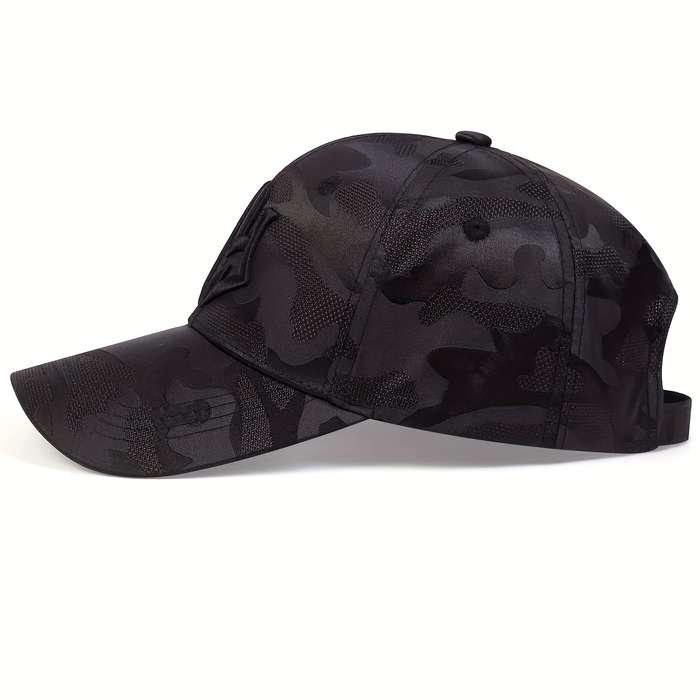 1pc Trendy Embroidery Camouflage Baseball Cap Unisex Hip Hop Dad Hat Lightweight Adjustable Sun Hat