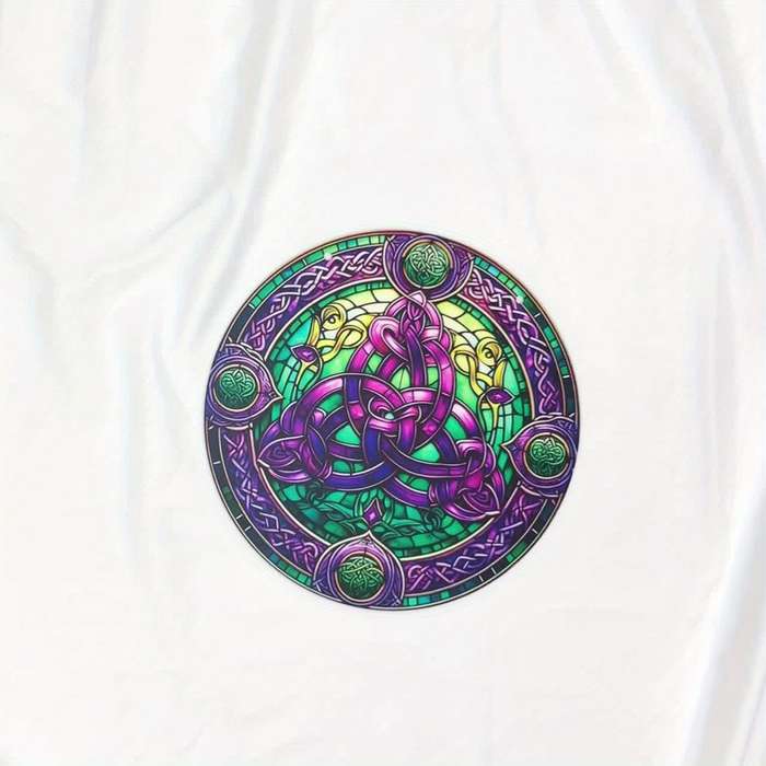 1pc 2D Flat   Acrylic Buddha Garden Garden Suncatcherss 22.86cm x 22.86cm Stained Window Han