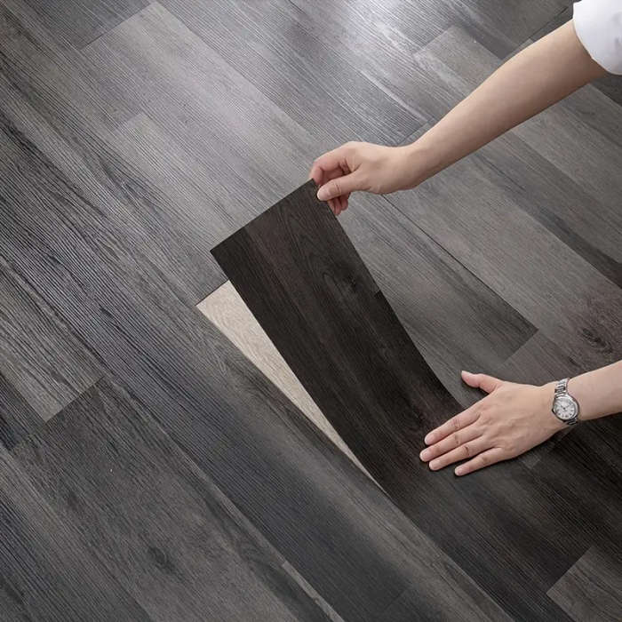 50 Embossed Vintage Wood-Grain Floor Tiles
