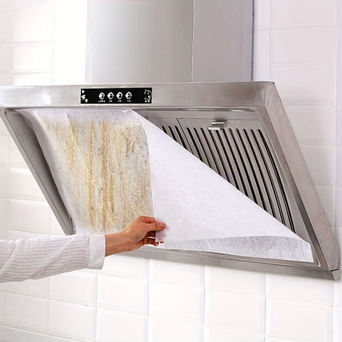 12pcs Disposable Kitchen Range Hood Oil Absorbing Filters Easy Clean Keeps Your Kitchen Fres