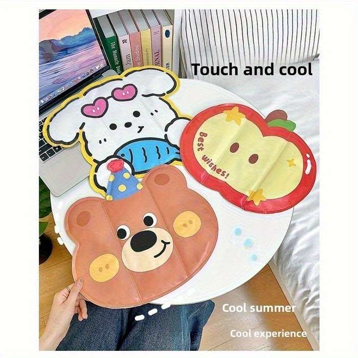2 Pieces Of Bears  Ad'd  Apples Cooling Pad