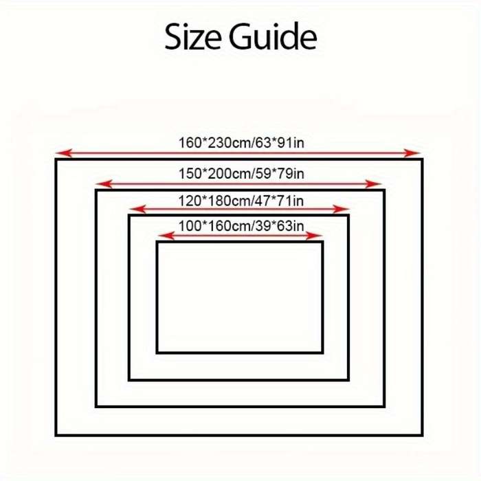 1Pc 150x200cm 59x79inch Floor Mat