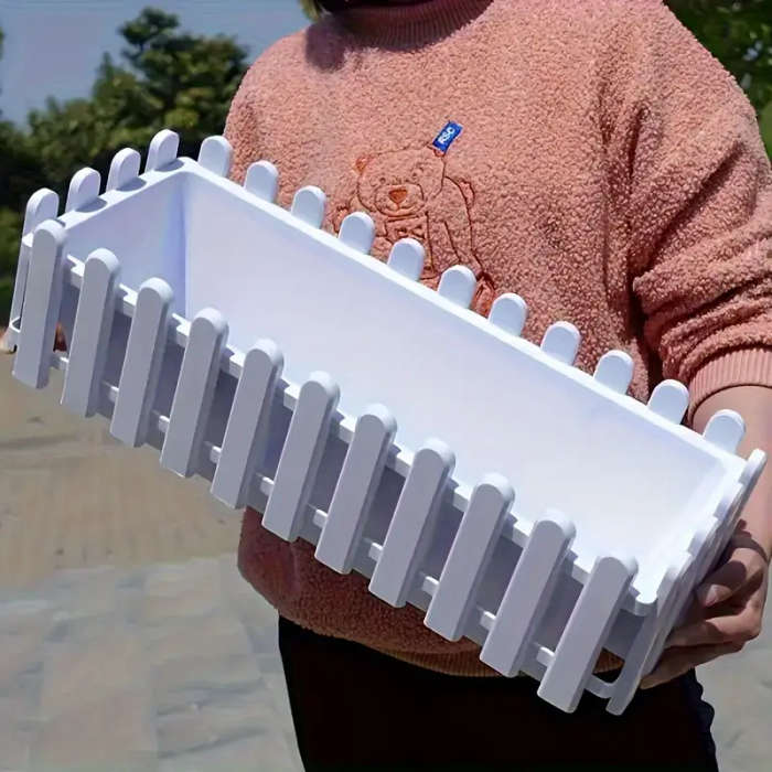 1 Large Rectangular Fence Planter