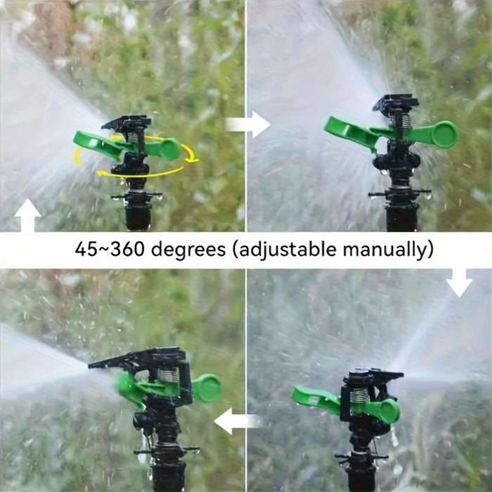 2Pcs Rotating Garden Sprinklers Adjustable Spray Nozzle