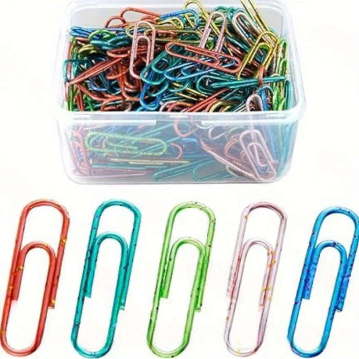 200 Pcs Multi-Color Mini Rust-Proof Stainless Steel Paper Clips