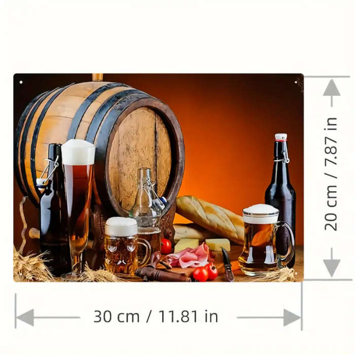 1pc 2D Wine Champagne Iron Signage Novelty And Interesting Vintage Decorative Plaque Home Decor Bath