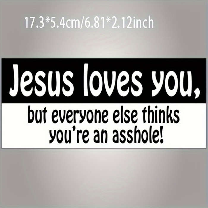 2pcs Jesus Christian Themed Stickers