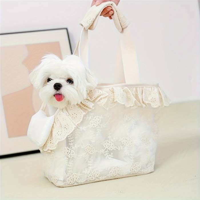 1pc Beigesize M 31*18*26cm Pet Bag