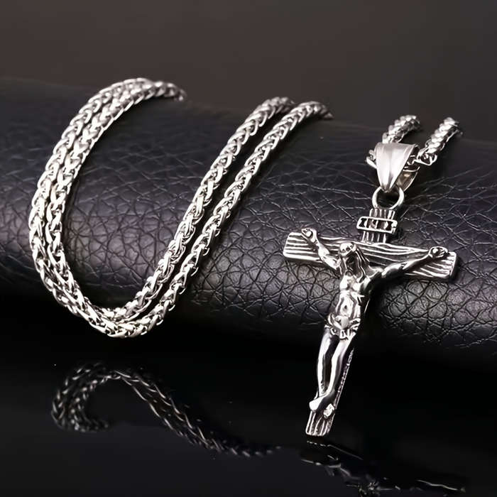 1 Piece Antique Golden Jesus Theme Pendant