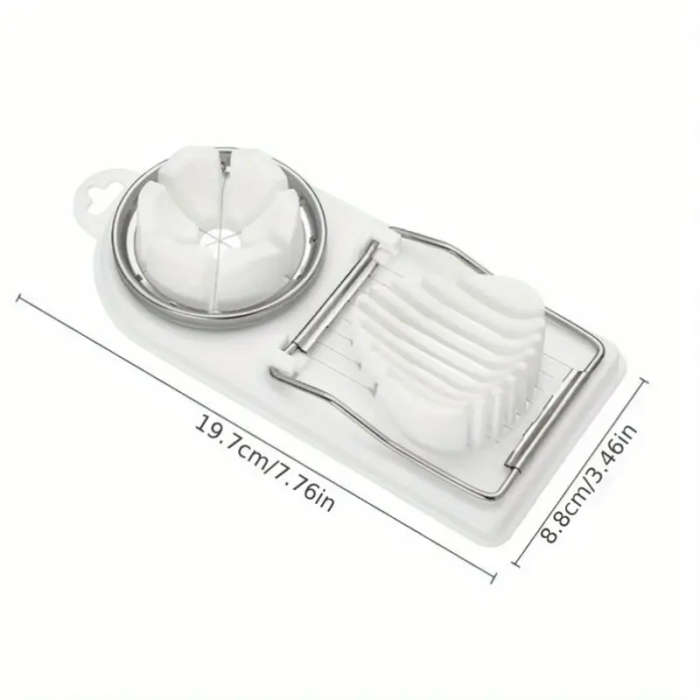 1pc 2in1 Multifunctional Egg Slicer Cutter Hard Boiled Egg Chopper Divider Dicer Kitchen