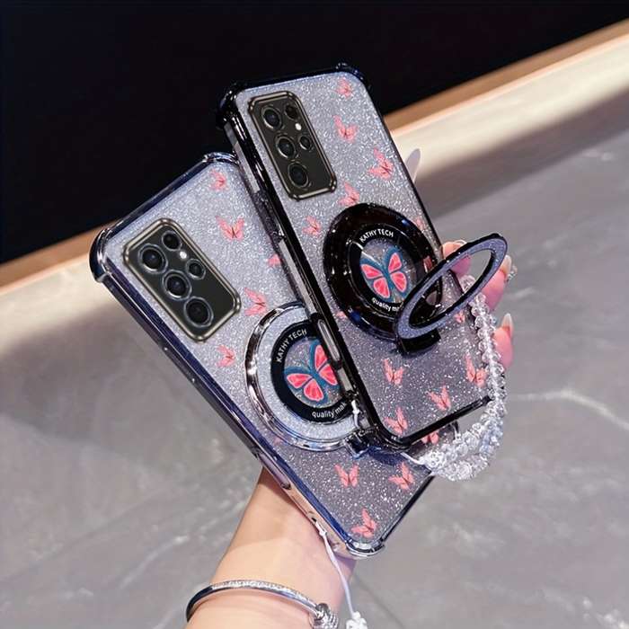 1pc Silvery For Samsung Galaxy S22 Ultra 5G Phone Cases
