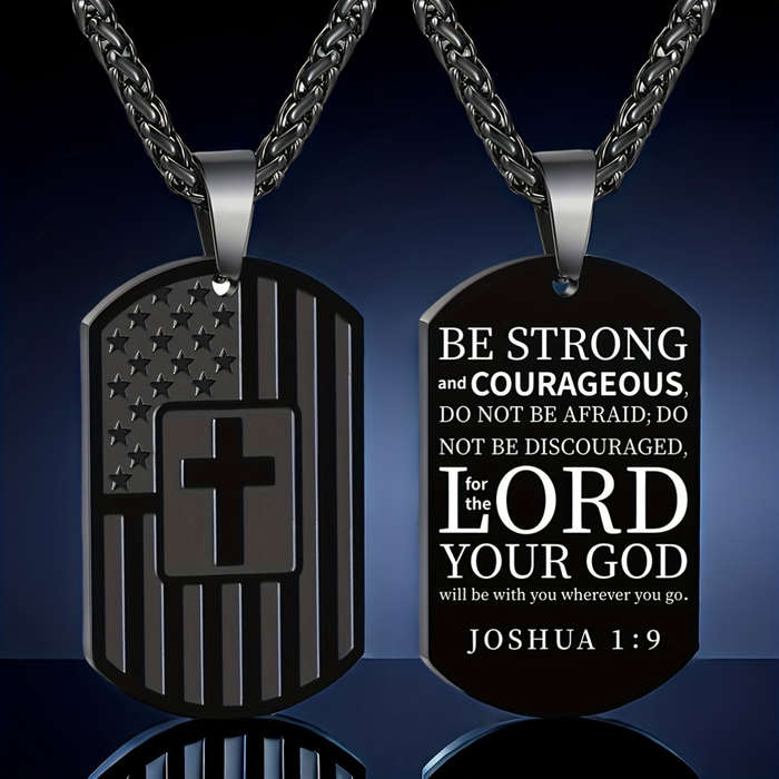 1 Piece Black Jesus Theme Pendant
