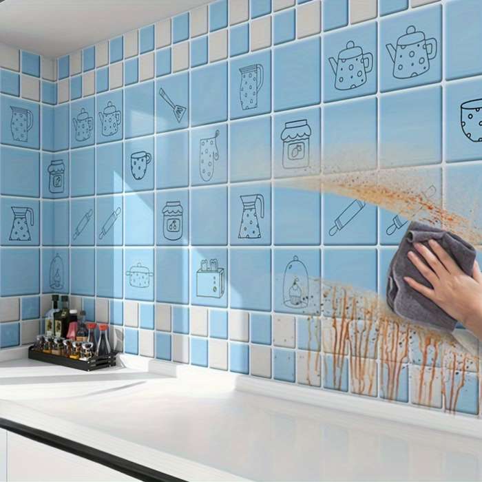 1PC Wall StickersBlue60X500CM
