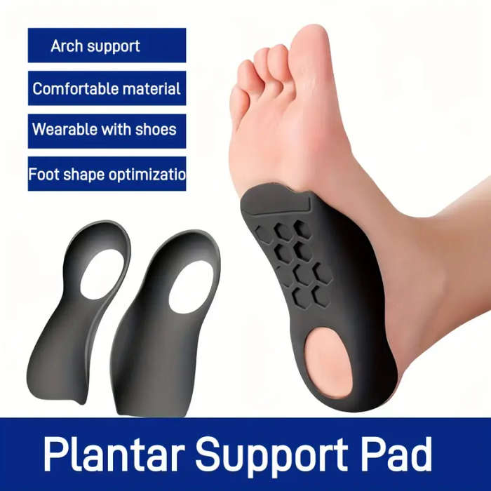 1pc Pair of Foot Support Pads for Arch Relief Comfortable Rubber Inserts with Shock Absorption and P