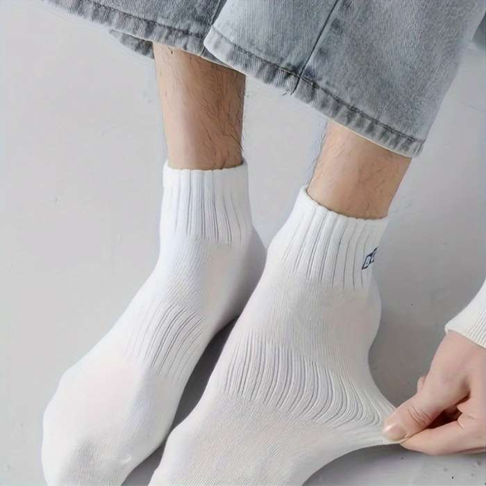 5 Pairs Mixed Colors One Size High Elastic Socks