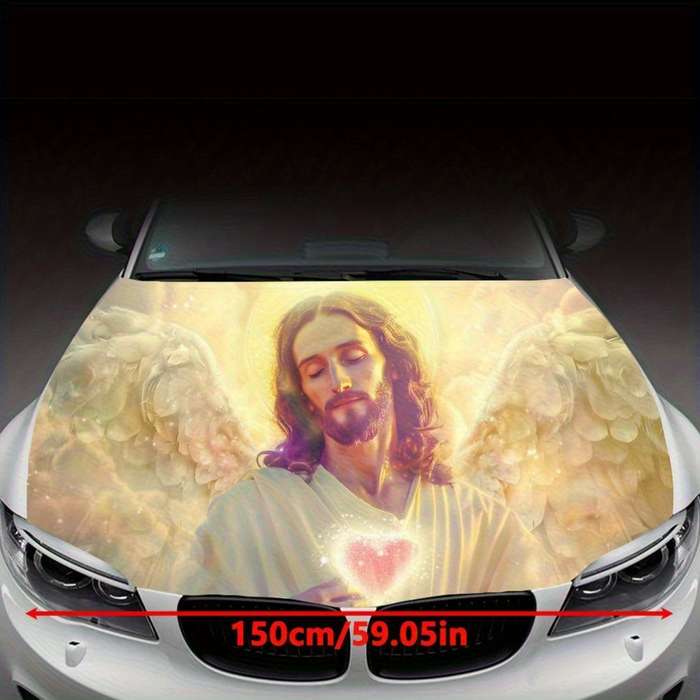 1pc Black Jesus Christian Themed Stickers