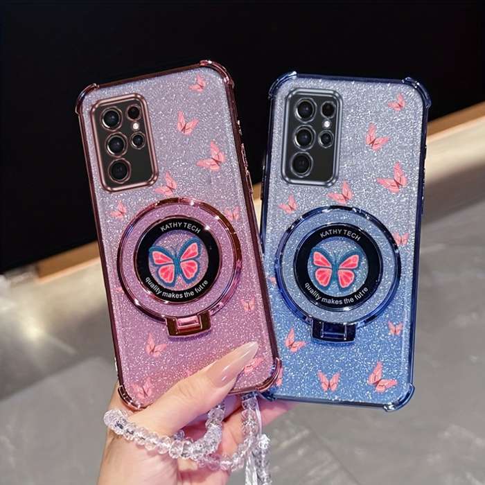 1pc Silvery For Samsung Galaxy S22 Ultra 5G Phone Cases