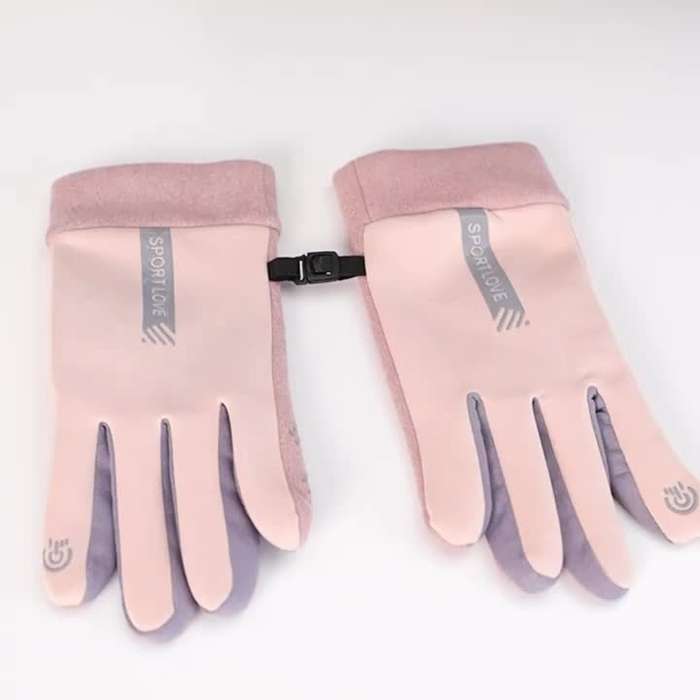 1 Pair Black Warm Gloves