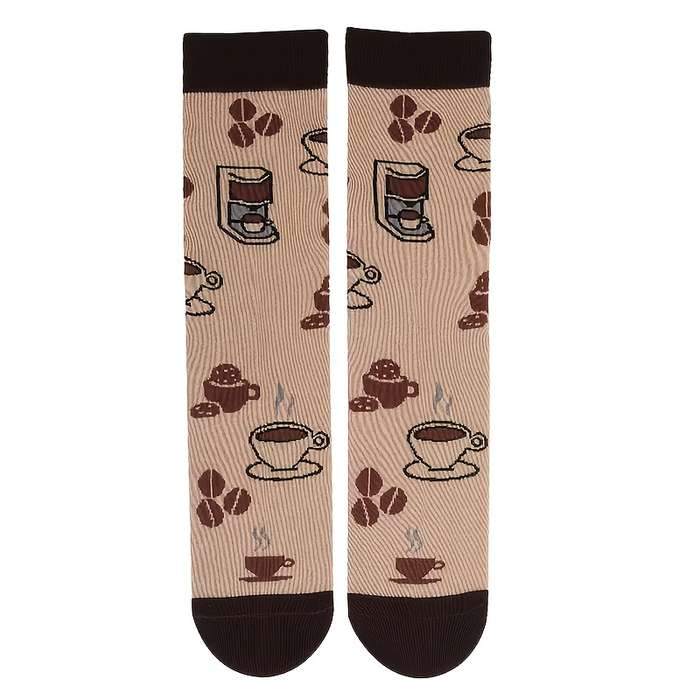 1 Pair Of Brown One Size Socks