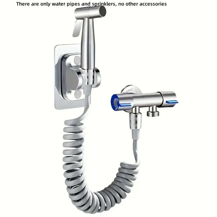 Handheld Bidet Sprayer Set for Toilet and Bathroom Stainless Steel Metal Bidet Spray Gun
