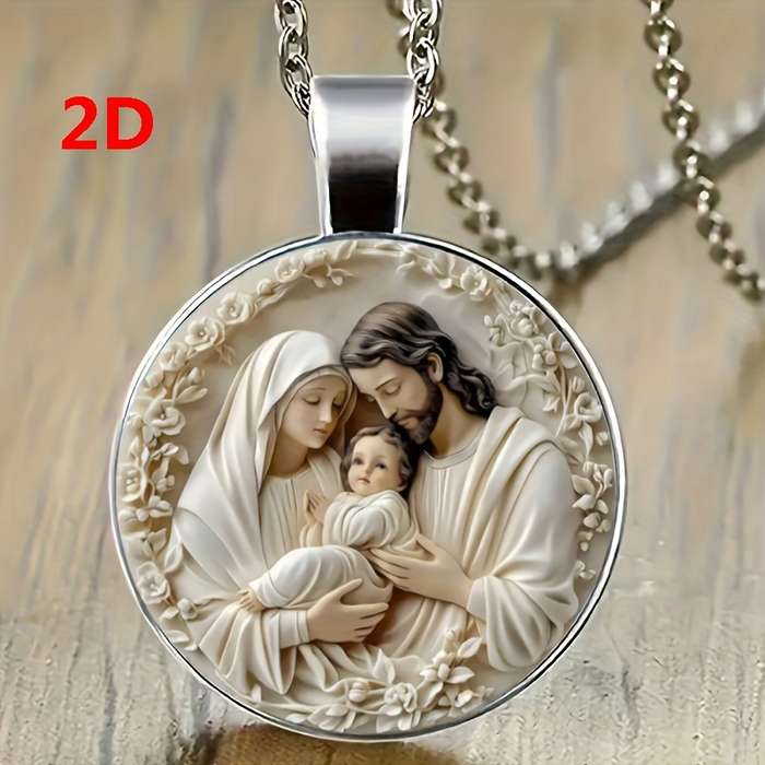 1 Piece Bronze Jesus Theme Pendant