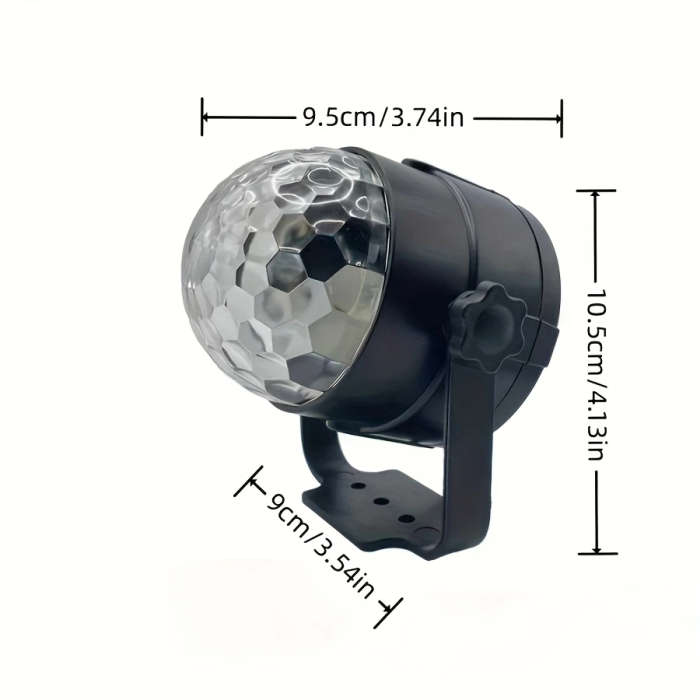 1pc Multifunctional RGB LED Magic Ball Light with USB Power Vibrant Disco DJ Party Atmosphere Lamp f