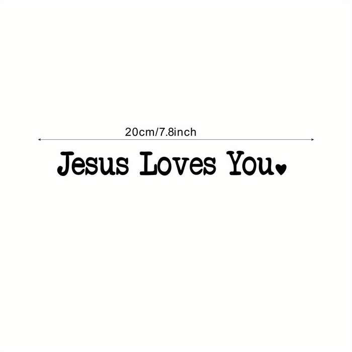 1pc Black   Jesus Christian Themed Stickers