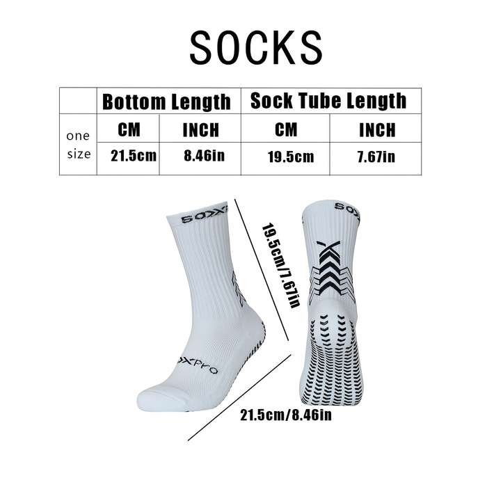1 Pair White  Socks