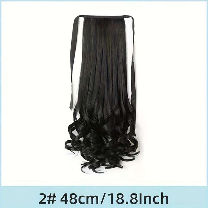 1Pc Natural Color 4A 45.72cm Fashion Design Wig