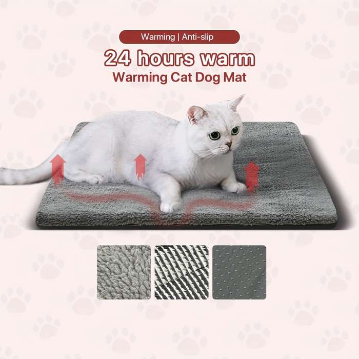 1PC Pet Mat Dark Gray Size 70x50CM 28x20IN