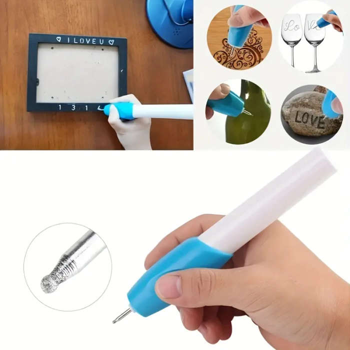 Wireless Mini Engraving Pen Tool - Electric Precision Engraving Pen for Metal, Glass, Plastic, Wood