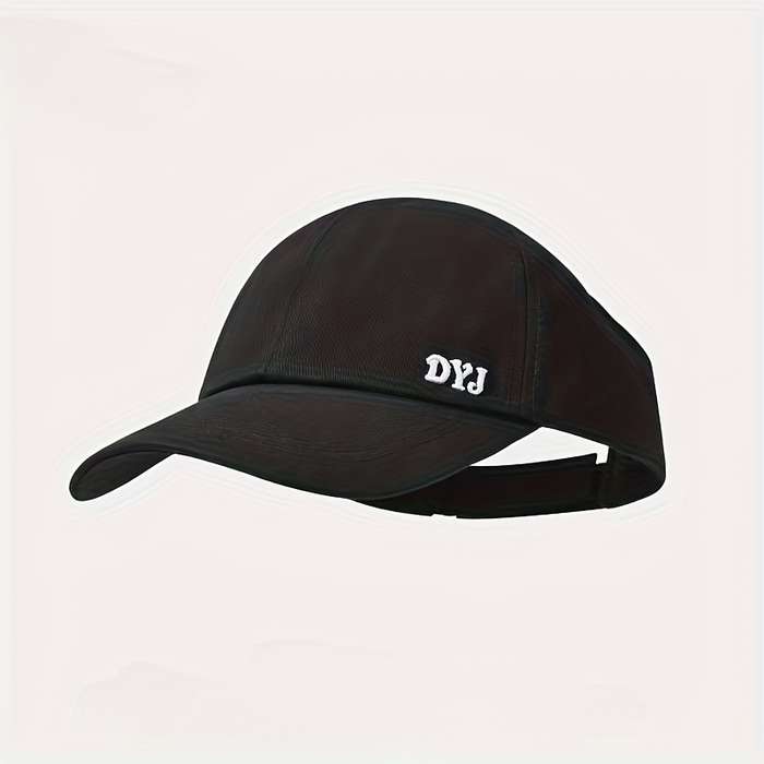1pc Women's casual and versatile baseball cap with open top letter embroidery on the front of the