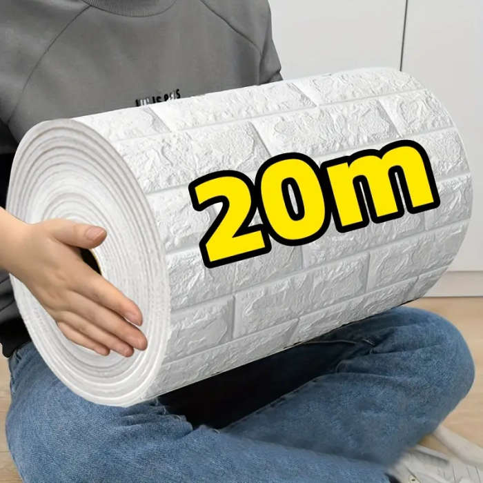 20m 3D Brick Wallpaper Sticker