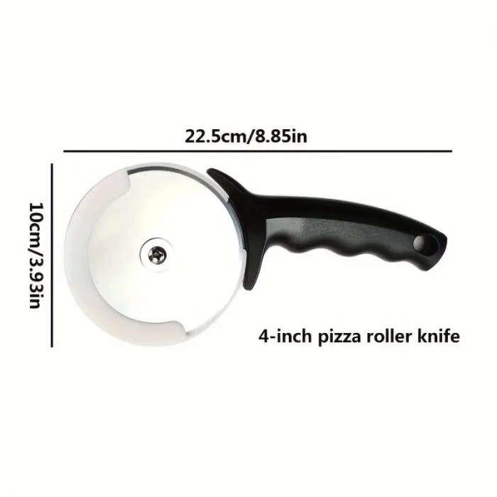 1pc Stainless Steel Pizza Cutter Perfect for Slicing Serving Ideal Baking Tool for Home and Professi