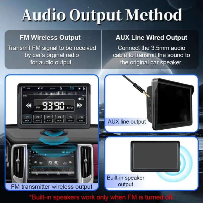       inch touchscreen built in wireless fm hd   gps navigation compatible with iphone   devices car   for all vehicles   adapter Product details 0