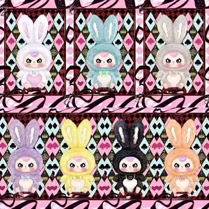 1 Baby Three Lily Bunny Village Series Mystery Box Miniature Figurine