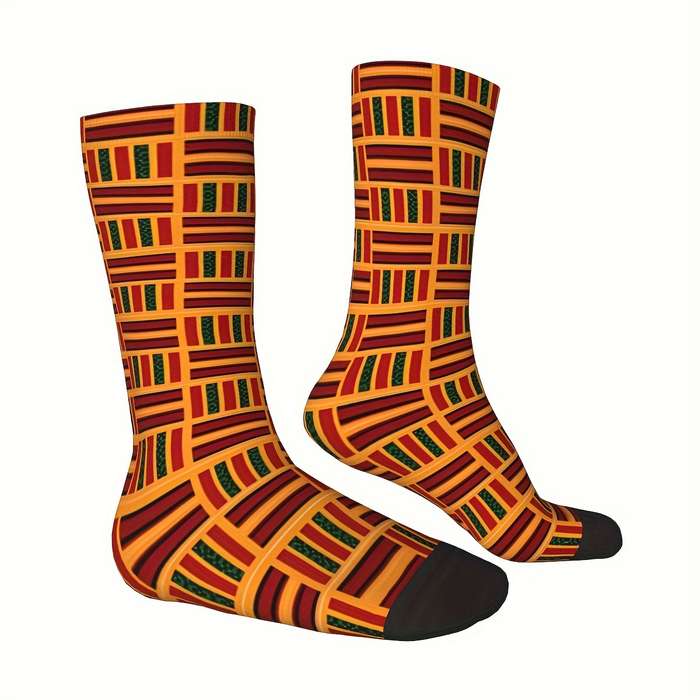 1 Pair One Size Africa Design Socks