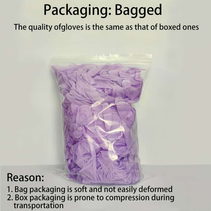 100pcs Thickened Purple Size M Household Cleaning Gloves