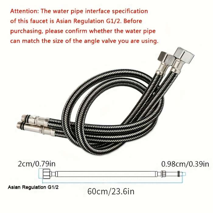 1PC 7pcs Silvery Including 80cm Water Pipe