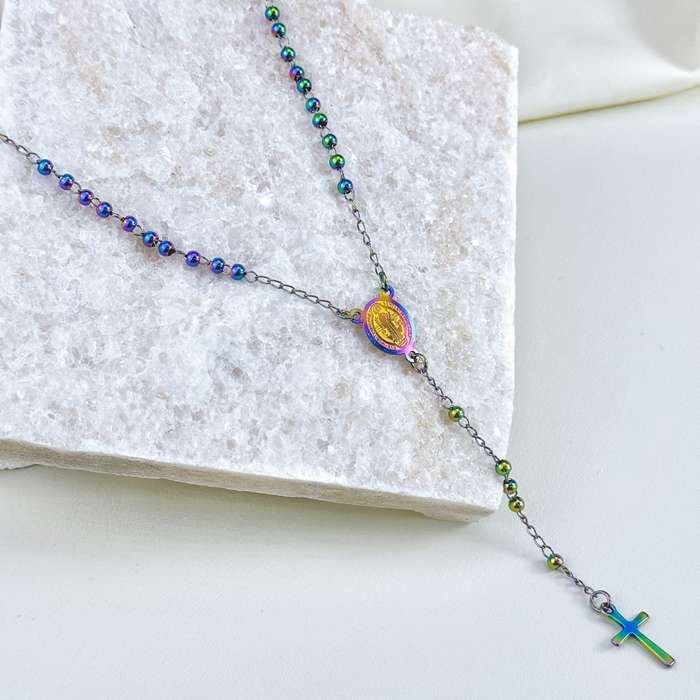 1 Piece Golden Jesus Theme Pendant